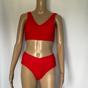 Shekini Red Bikini‎ Set Two Piece Womens Size S